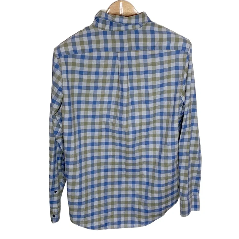 Vineyard Vines plaid cotton blend slim longshore shirt size M